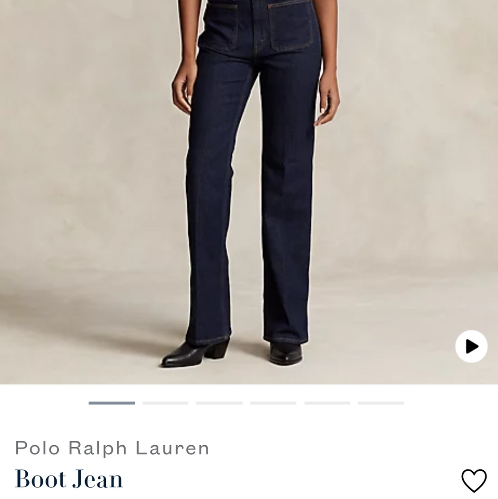 Polo Ralph Lauren Boot Jean sz28 EUC in a Medium dark wash.